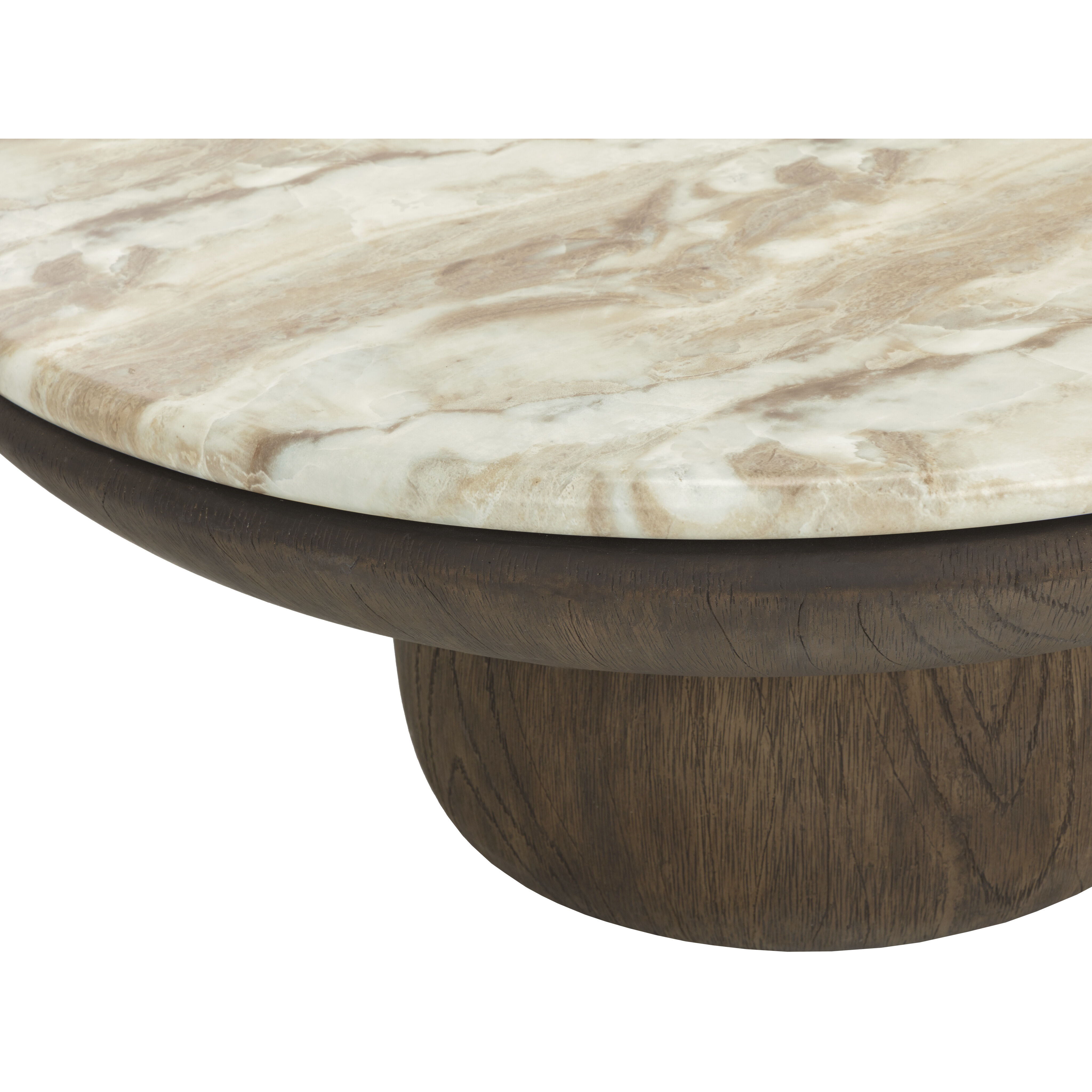 Orula 40 X 17 inch Marble Look / Macchiato Outdoor Coffee Table